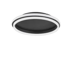 Plafoniere Moderne-Selezionato da Mazzolaluce Plafoniera led moderna nera 40w 3000k rotonda per soggiorno