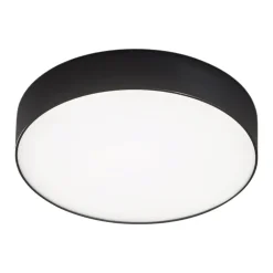 Plafoniere Moderne-Gea Luce Plafoniera led nera 20w 4000k rotonda per interni