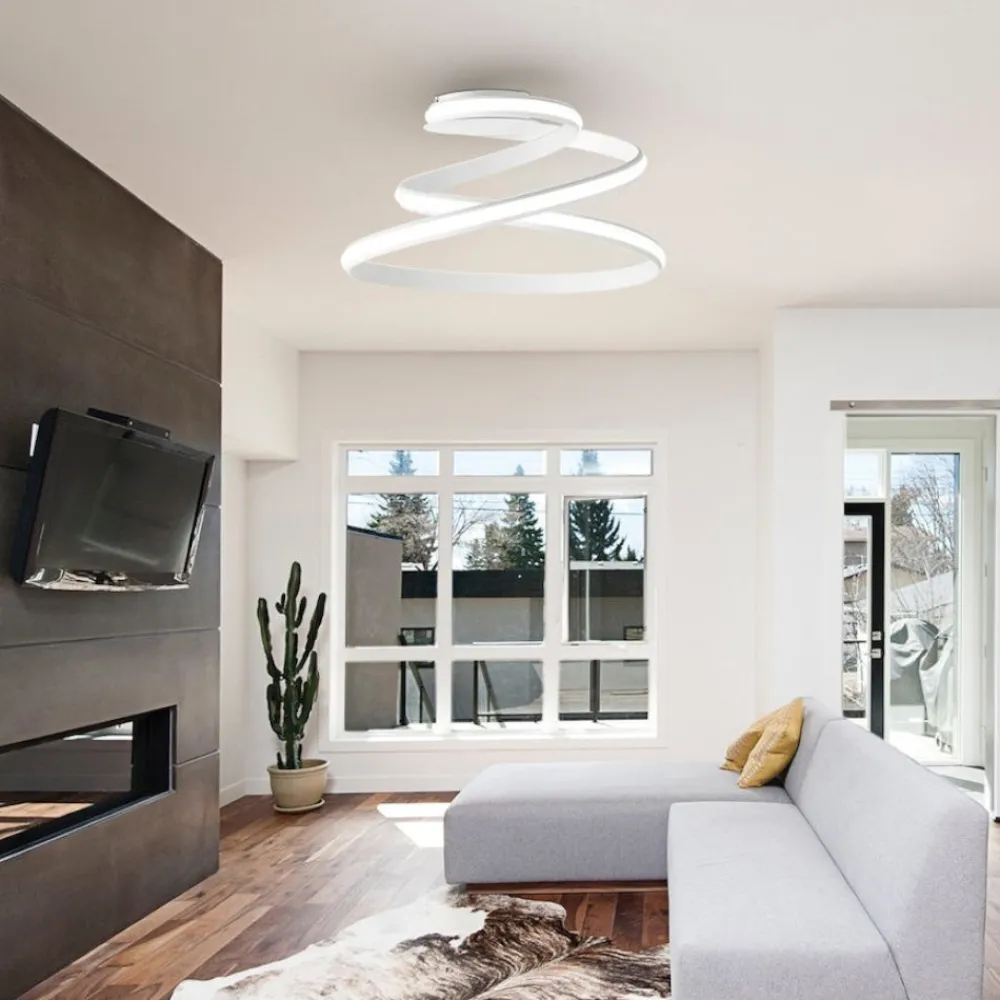 Plafoniere Moderne-Ondaluce Plafoniera led pl vuelta bianca