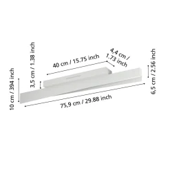 Plafoniere Moderne-Selezionato da Mazzolaluce Plafoniera led rgb 2700k a 6500k controllo remoto app design moderna eglo bolognano-z