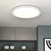 Plafoniere Moderne-Eglo Plafoniera led rotonda dimmerabile 28w 4000k bianca sarsina