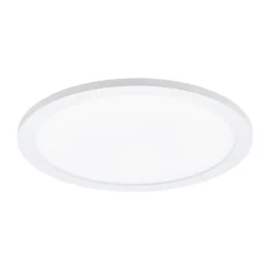 Plafoniere Moderne-Eglo Plafoniera led rotonda dimmerabile 28w 4000k bianca sarsina