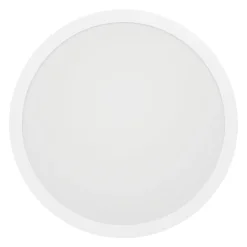 Plafoniere Moderne-Eglo Plafoniera led rotonda dimmerabile 28w 4000k bianca sarsina