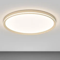 Plafoniere Moderne-Top Light Plafoniera led rotonda sabbia area 55w cct moderna