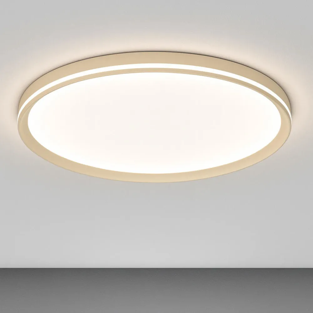 Plafoniere Moderne-Top Light Plafoniera led rotonda sabbia area 55w cct moderna