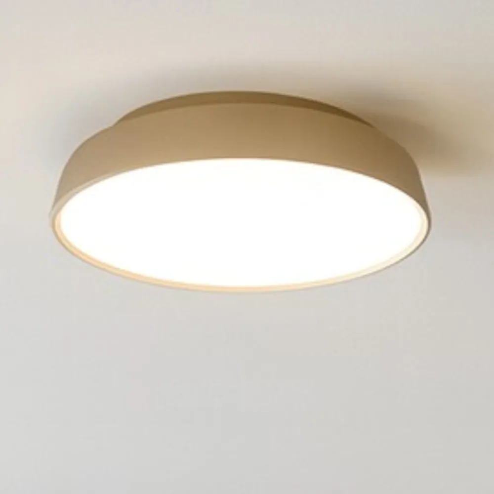 Plafoniere Moderne-Vivida International Plafoniera led vivida pinco rotonda sabbia 20w 3000k 4000k dimmerabile