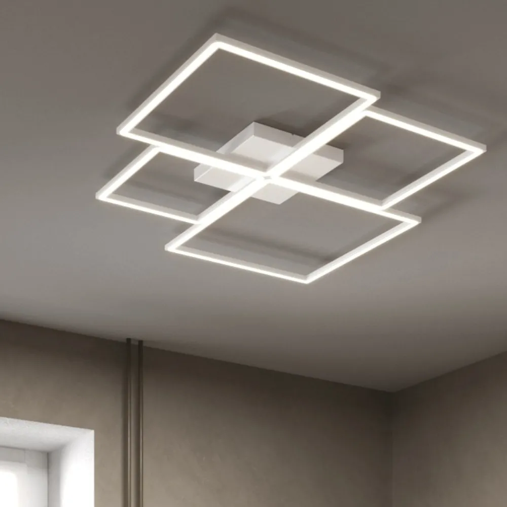 Plafoniere Moderne-Top Light Plafoniera led 88w bianca 3000k 4000k