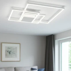 Plafoniere Moderne-Selezionato da Mazzolaluce Plafoniera led 56w bianca quadrati 3000k per soggiorno moderno