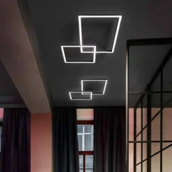 Plafoniere Moderne-Perenz Illuminazione Plafoniera led 45w cct 3000k 4000k 6000k nera moderna perenz
