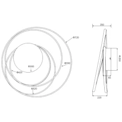 Plafoniere Moderne-Selezionato da Mazzolaluce Plafoniera led 57w circolare da 2300k a 4000k