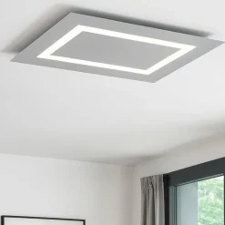 Plafoniere Moderne-Top Light Plafoniera led 91w 70cm grigio design moderno toplight carpet