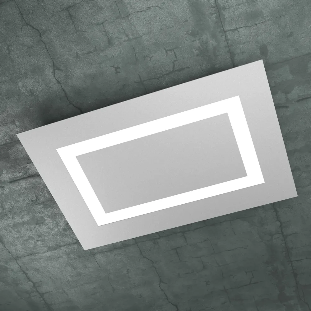 Plafoniere Moderne-Top Light Plafoniera led 91w 70cm grigio design moderno toplight carpet
