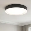 Plafoniere Moderne-Linea Light Plafoniera led 12w crew-2 3000k nero bianco