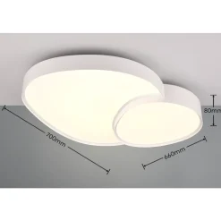 Plafoniere Moderne-Selezionato da Mazzolaluce Plafoniera led 45w da 2700k a 6500k bianca con telecomando