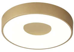 Plafoniere Moderne-Selezionato da Mazzolaluce Plafoniera led 56w 2700k a 5000k rotonda oro con telecomando dimmerabile