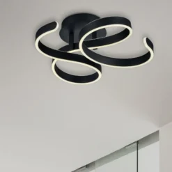 Plafoniere Moderne-Selezionato da Mazzolaluce Plafoniera led 40w 3000k antracite design originale