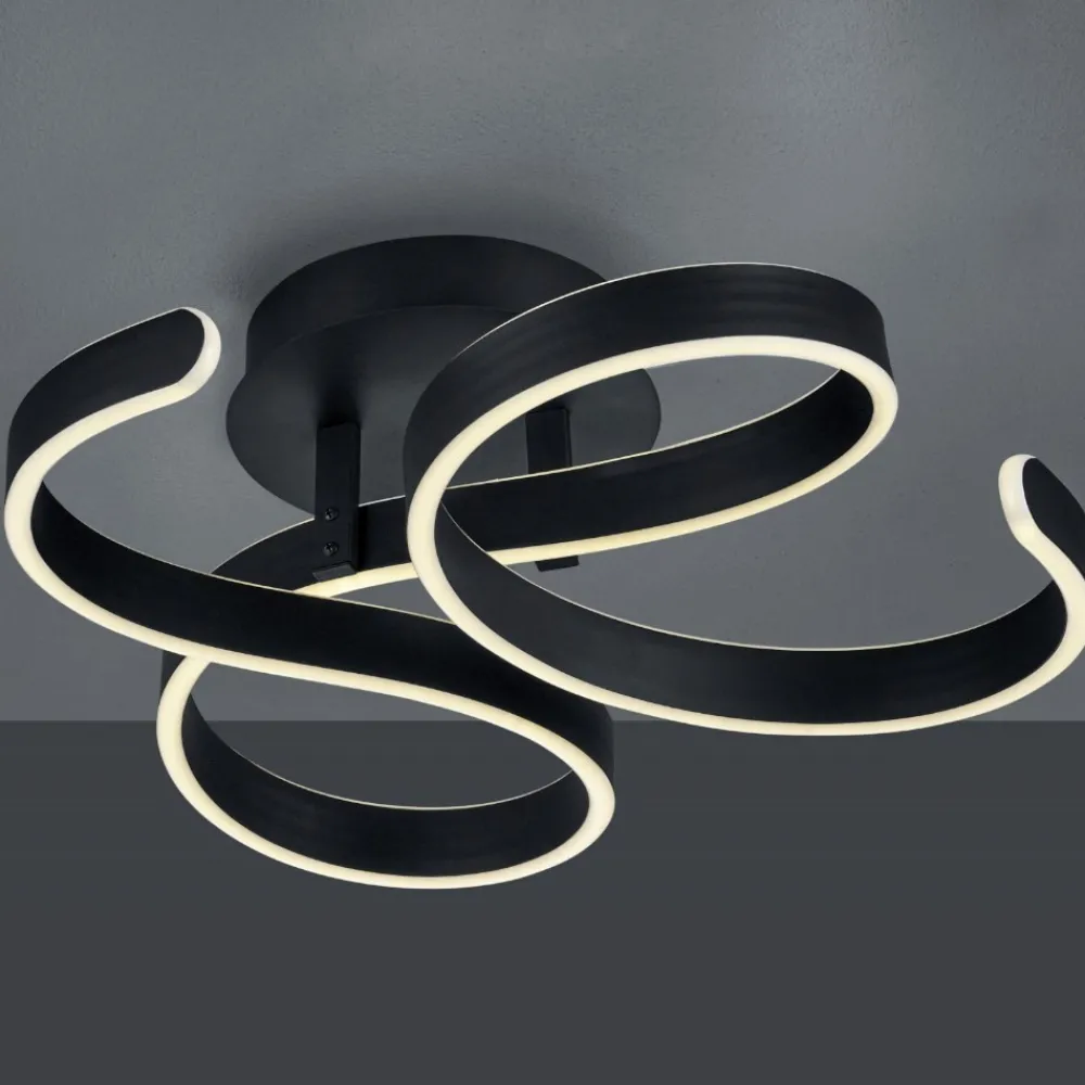 Plafoniere Moderne-Selezionato da Mazzolaluce Plafoniera led 40w 3000k antracite design originale
