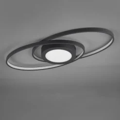 Plafoniere Moderne-Selezionato da Mazzolaluce Plafoniera led 27w 3000k antracite dimmerabile moderna