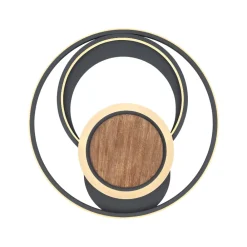 Plafoniere Moderne-Selezionato da Mazzolaluce Plafoniera led 45w 3000k antracite in legno
