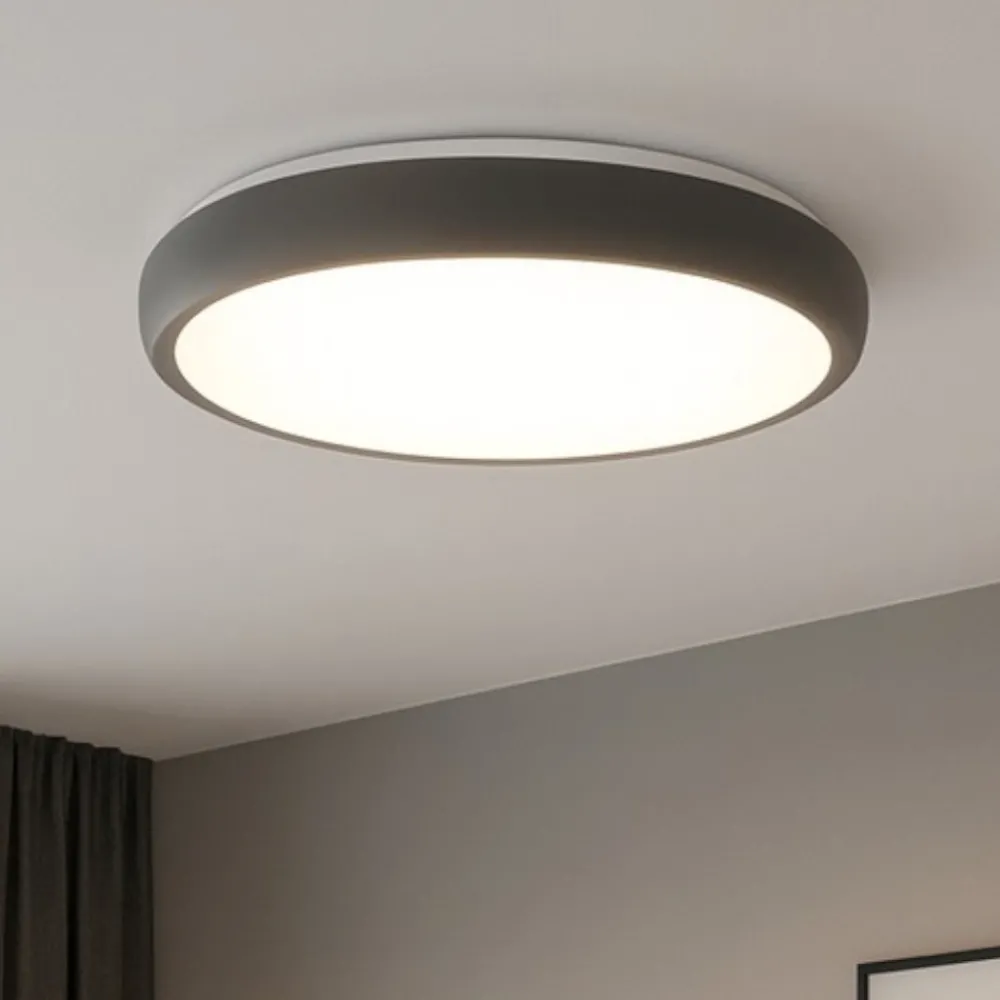 Plafoniere Moderne-Selezionato da Mazzolaluce Plafoniera led 50w 3000k antracite rotonda moderna