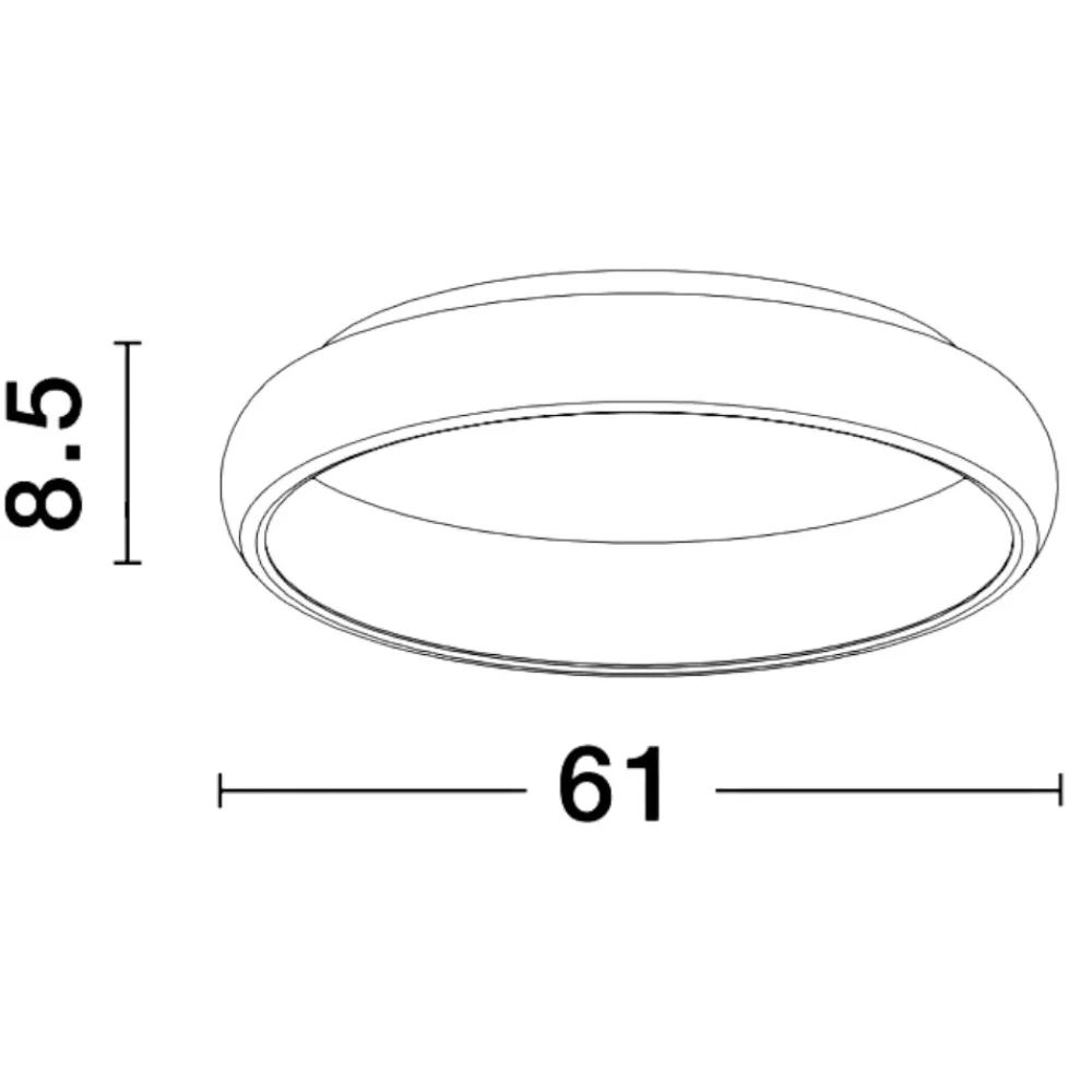 Plafoniere Moderne-Selezionato da Mazzolaluce Plafoniera led 50w 3000k antracite rotonda moderna