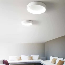Plafoniere Moderne-Affralux Plafoniera led 136w 3200k bianca band diodi