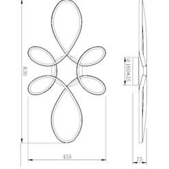 Plafoniere Moderne-Selezionato da Mazzolaluce Plafoniera led 32w 4000k cucina dimmerabile