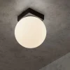 Plafoniere Moderne-Selezionato da Mazzolaluce Plafoniera led 6w 3000k da parete soffitto nera