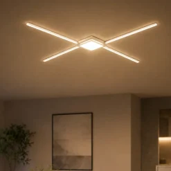 Plafoniere Moderne-Selezionato da Mazzolaluce Plafoniera led 27w 4000k design moderna bianca per soggiorno