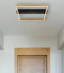 Plafoniere Moderne-Selezionato da Mazzolaluce Plafoniera led 24w 3000k design nero oro quadrata