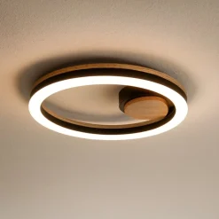 Plafoniere Moderne-Selezionato da Mazzolaluce Plafoniera led 12w 3000k di legno moderna
