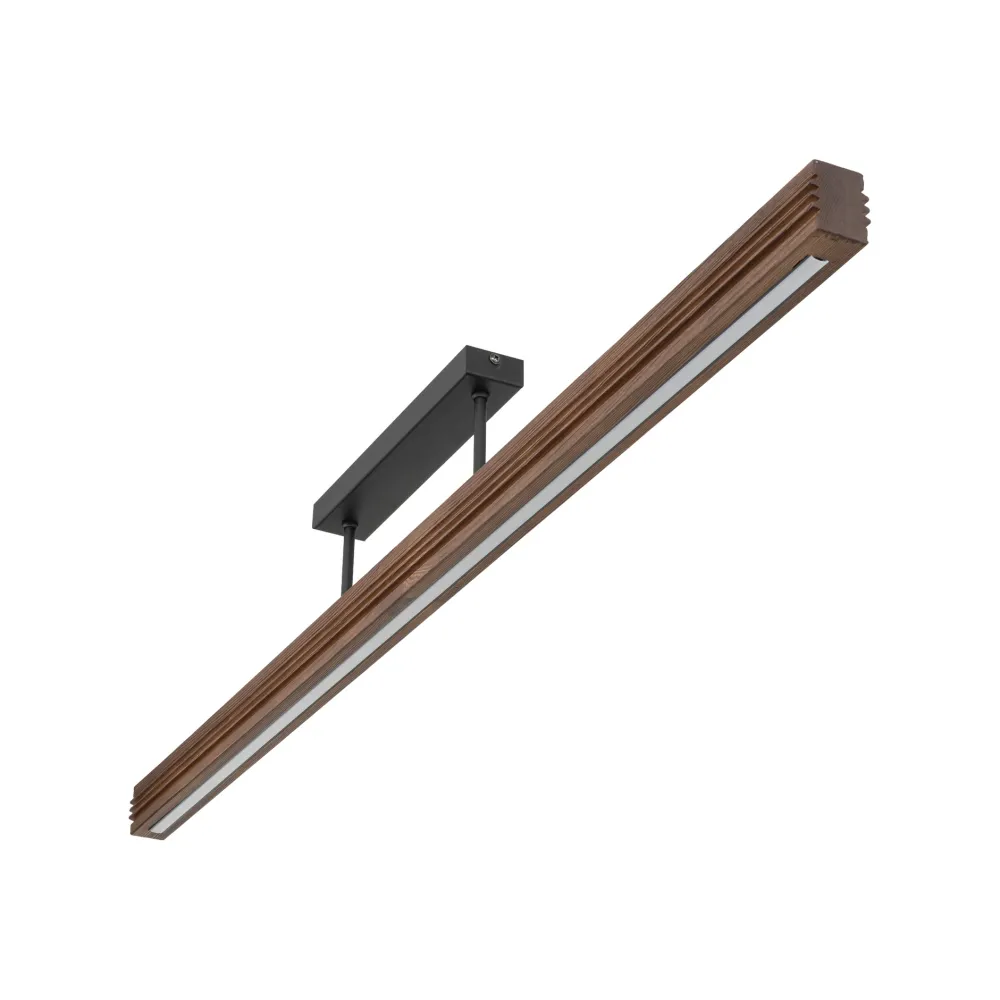 Plafoniere Moderne-Selezionato da Mazzolaluce Plafoniera led 14w 3000k di legno noce per cucina moderna