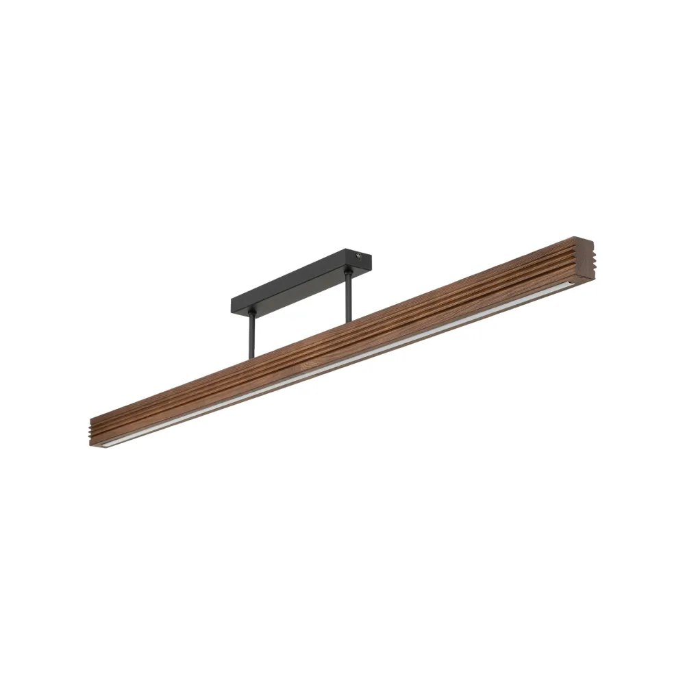 Plafoniere Moderne-Selezionato da Mazzolaluce Plafoniera led 14w 3000k di legno noce per cucina moderna