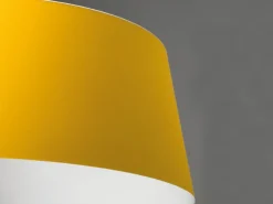 Plafoniere Moderne-Stilnovo Plafoniera led 36w 3000k dimmerabile gialla moderna oxygen