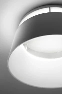 Plafoniere Moderne-Stilnovo Plafoniera led 36w 3000k dimmerabile gialla moderna oxygen