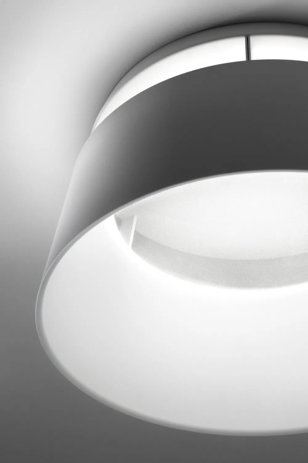 Plafoniere Moderne-Stilnovo Plafoniera led 36w 3000k dimmerabile gialla moderna oxygen