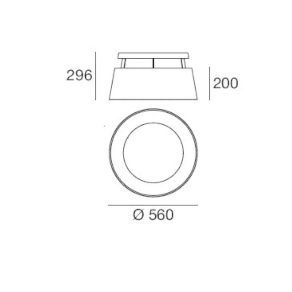 Plafoniere Moderne-Stilnovo Plafoniera led 36w 3000k dimmerabile gialla moderna oxygen