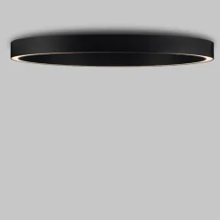 Plafoniere Moderne-Selezionato da Mazzolaluce Plafoniera led 60w 3000k dimmerabile nero anello 100 cm