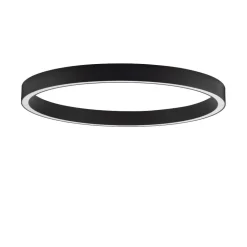Plafoniere Moderne-Selezionato da Mazzolaluce Plafoniera led 60w 3000k dimmerabile nero anello 100 cm
