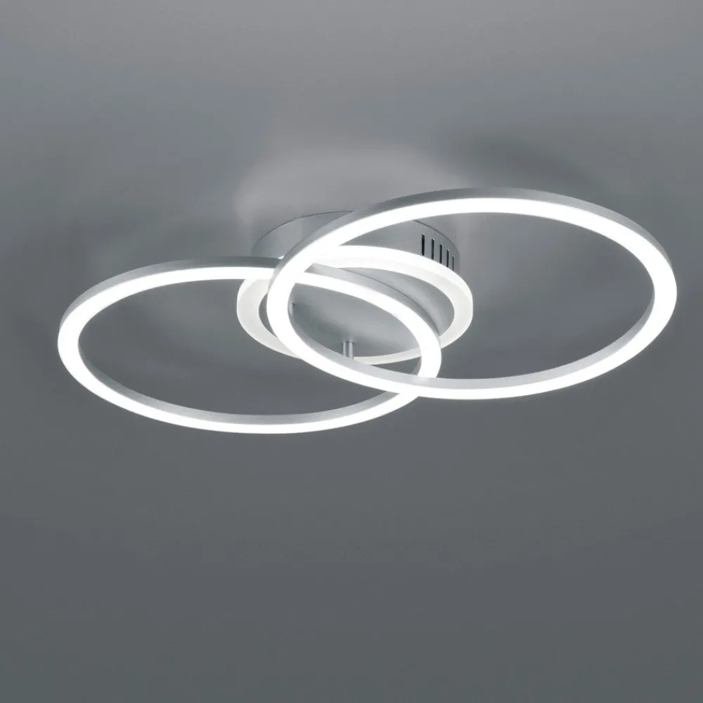 Plafoniere Moderne-Selezionato da Mazzolaluce Plafoniera led 25w 3000k dimmerabile grigio moderna