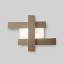 Plafoniere Moderne-Gea Luce Plafoniera led 30w 3000k doha bianco tortora moderna