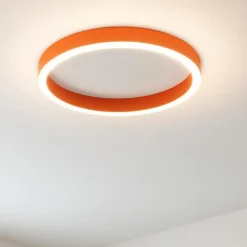 Plafoniere Moderne-Gea Luce Plafoniera led 30w 3000k krizia terracotta tonda