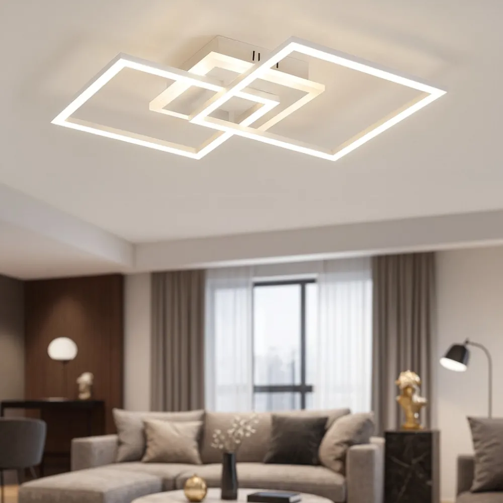 Plafoniere Moderne-Selezionato da Mazzolaluce Plafoniera led 25w 3000k grigio titanio moderna dimmerabile
