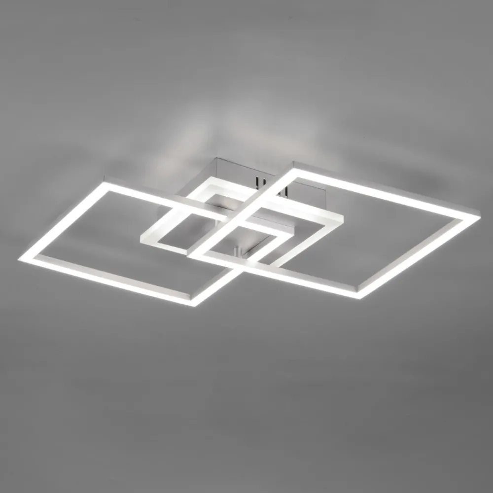 Plafoniere Moderne-Selezionato da Mazzolaluce Plafoniera led 25w 3000k grigio titanio moderna dimmerabile