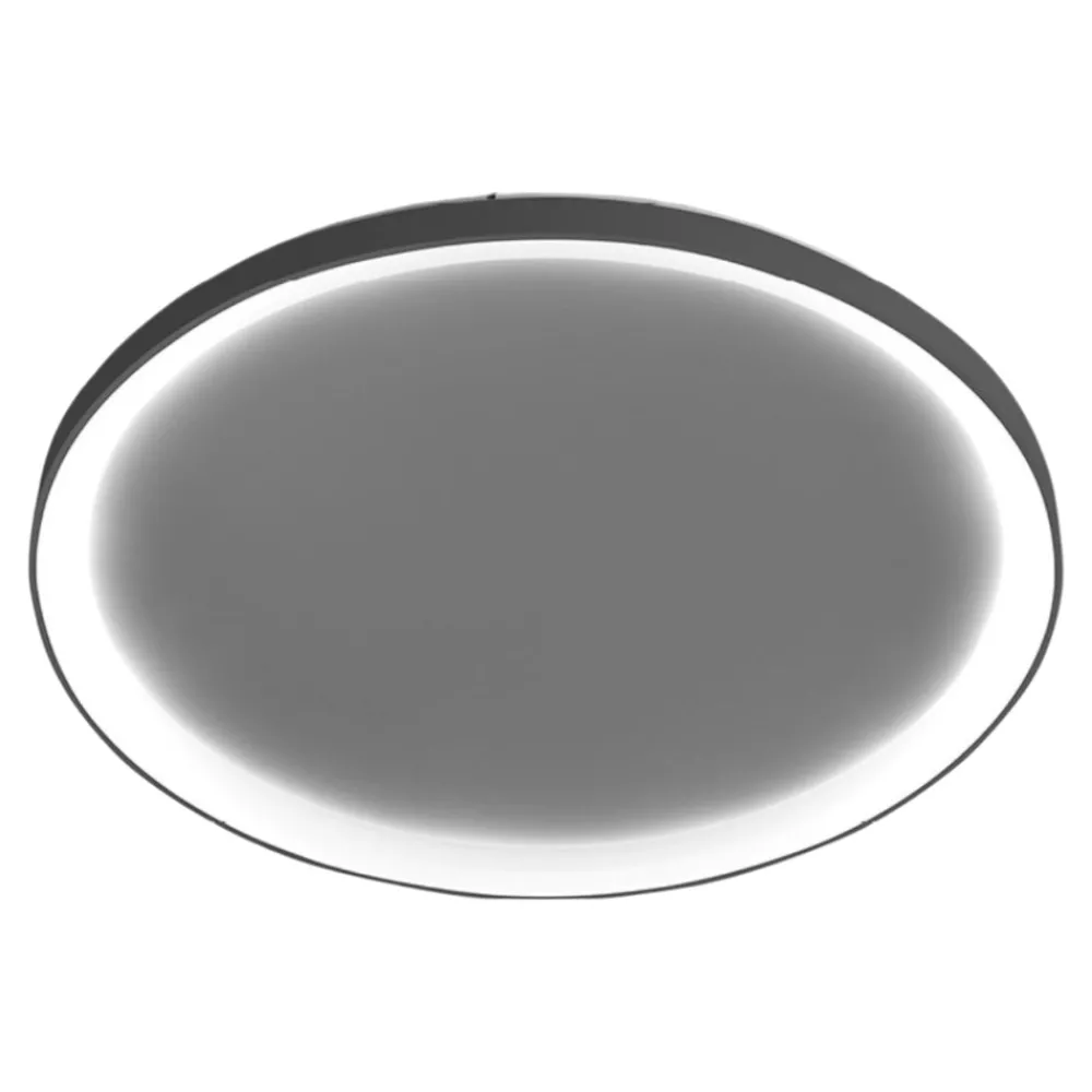 Plafoniere Moderne-Vivida International Plafoniera led 80w 3000k 4000k bronzo ovale vivida lifering-r