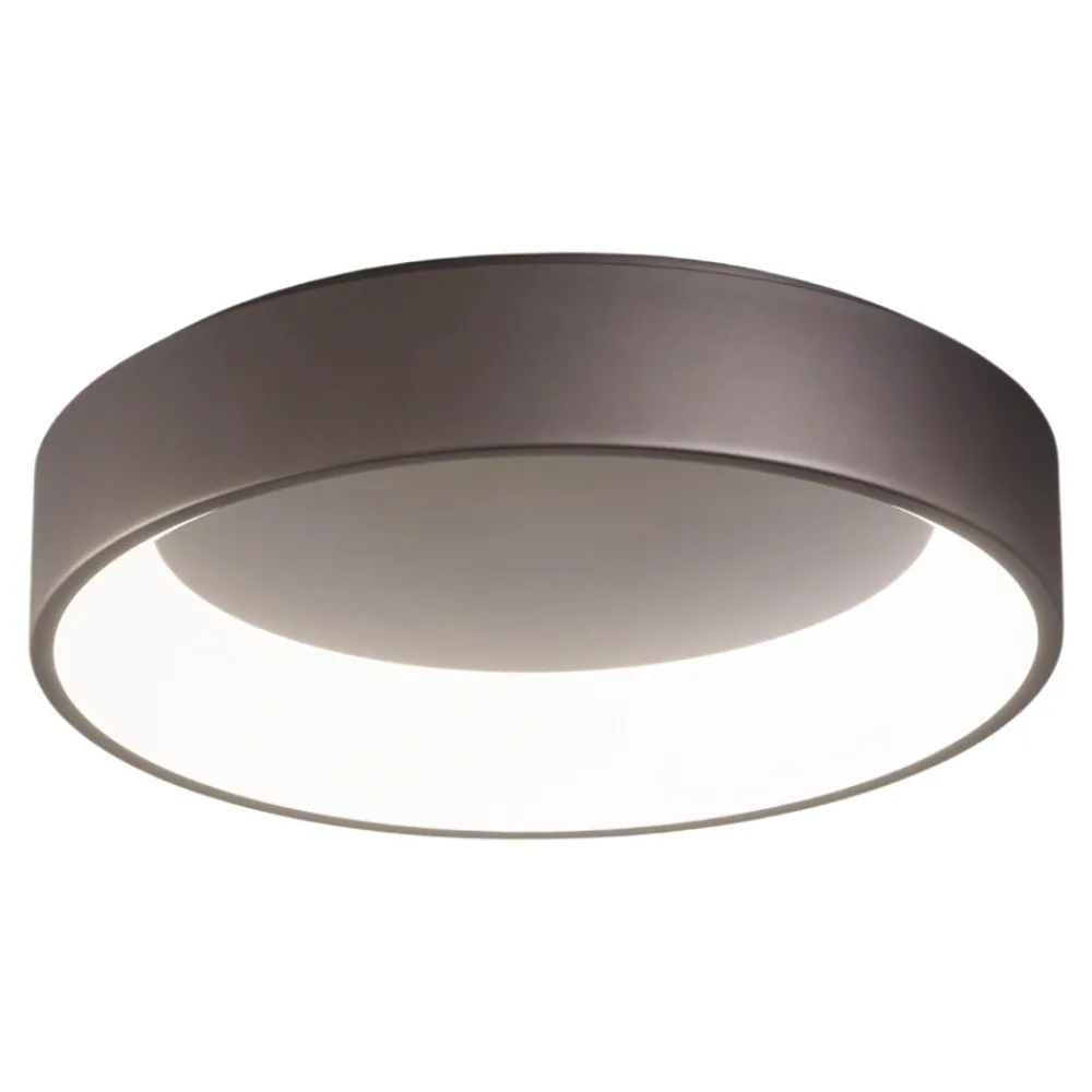 Plafoniere Moderne-Affralux Plafoniera led 35w 3000k 4000k caffe marrone band diodi cct