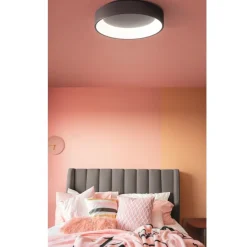 Plafoniere Moderne-Affralux Plafoniera led 35w 3000k 4000k caffe marrone band diodi cct