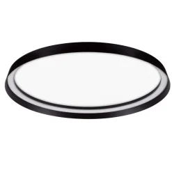 Plafoniere Moderne-Selezionato da Mazzolaluce Plafoniera led 48w 2700k 4000k nera tonda moderna dimmerabile