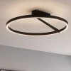 Plafoniere Moderne-Vivida International Plafoniera led 44w 3000k 4000k nero vivida meridiana