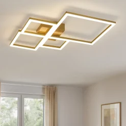 Plafoniere Moderne-Top Light Plafoniera led 71w 3000k 4000k oro per soggiorno